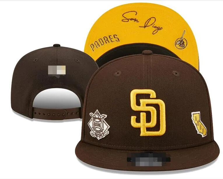 Padres Caps 2023-24 Unisex Baseball Cap Snapback Hat Word Series Champions Locker Room 9Fifty Sun Hut Stickerei Frühlingssommer Großhandel Großhandel A0