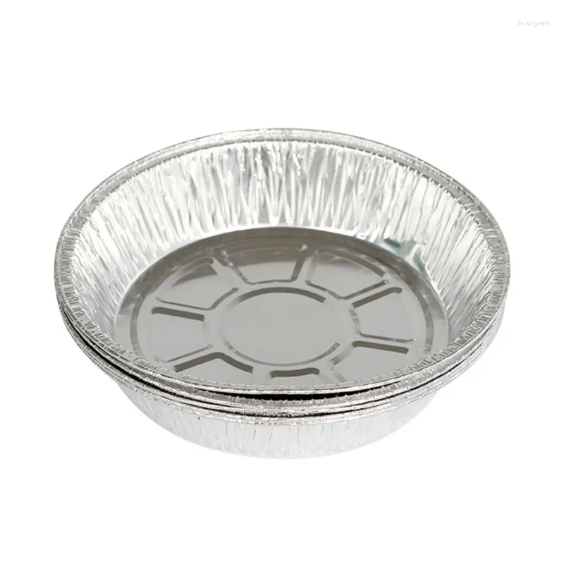 Dîne jetable 10pcs mini-tarte tartes tartes Pans petit gâteau rond à casserole pour la cuisson x3uc