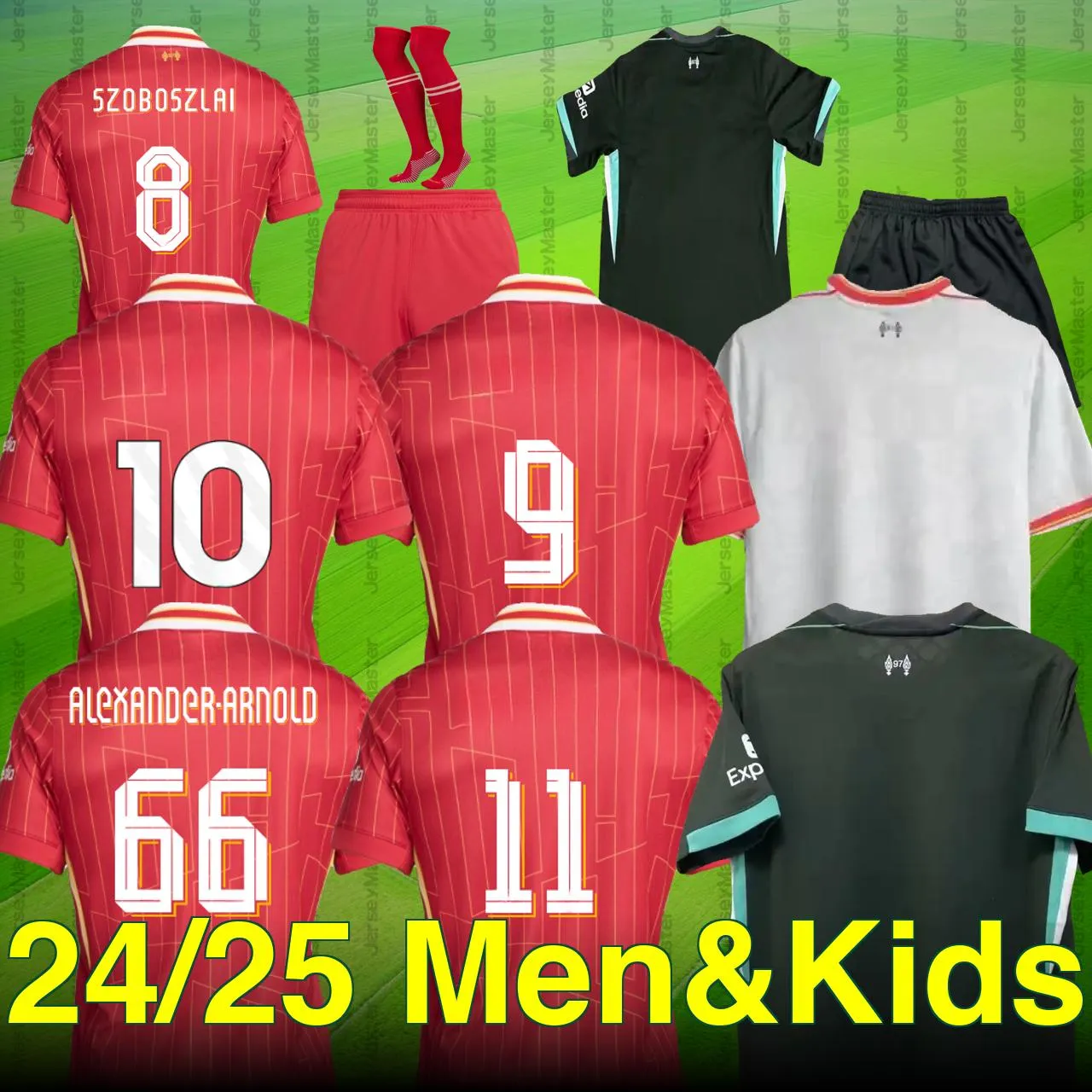 24 25 The Reds Soccer Jerseys - Top Quality pour les fans / joueur - Home, Away, Third Kits