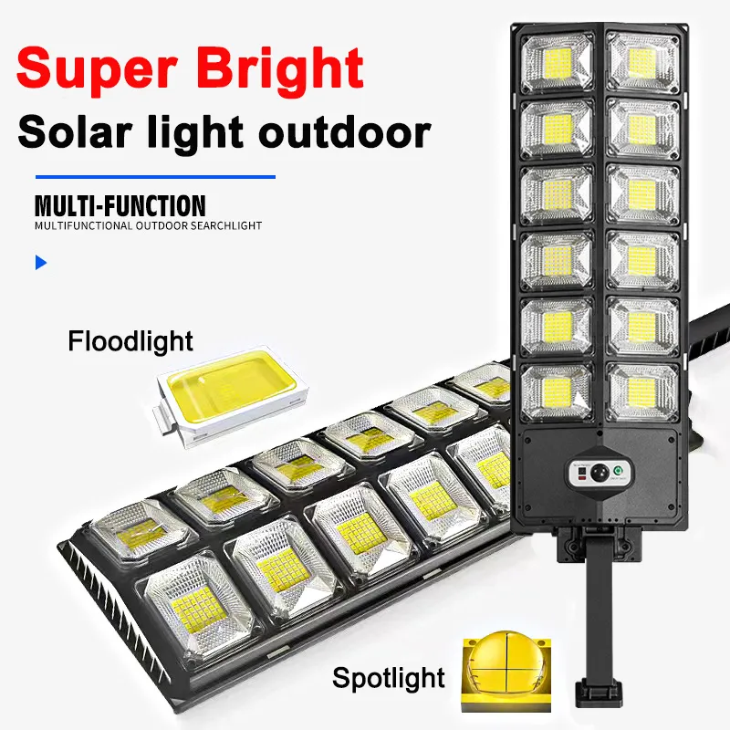 Powerful Outdoor Solar Lights Ultra Wide Lighting 504LED Garden Lamp Solar Panel Lamp Waterproof Motion Sensor Yard Street Light