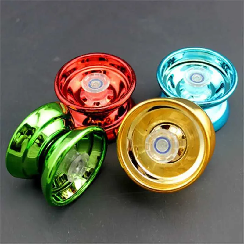 Yoyo 4 couleurs magie yoyo professionnel en aluminium garçons jouet haute vitesse portant spécial metal metal yoyo adulte fun toy cadeau 1pc