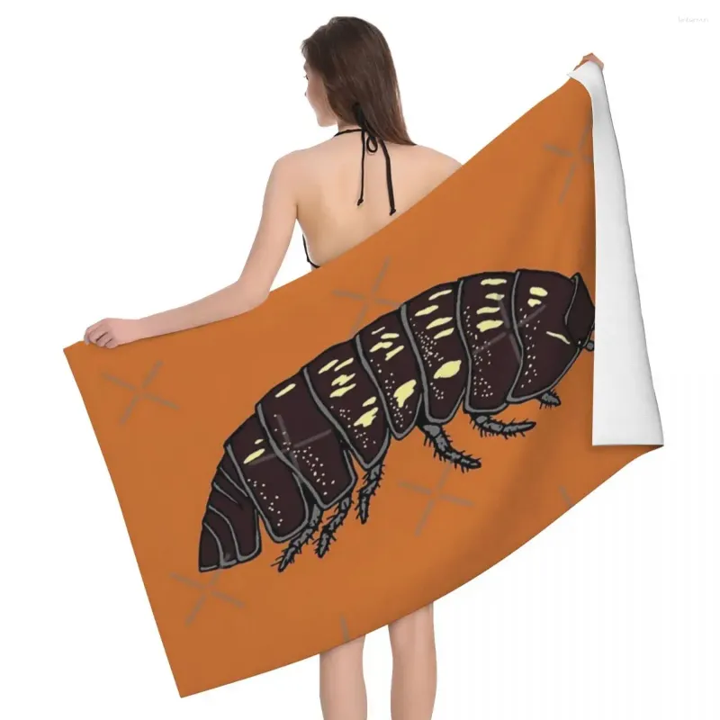 タオルは誰かがプールパーティーのために明るく印刷されたArmadillidiidae 80x130cmバス