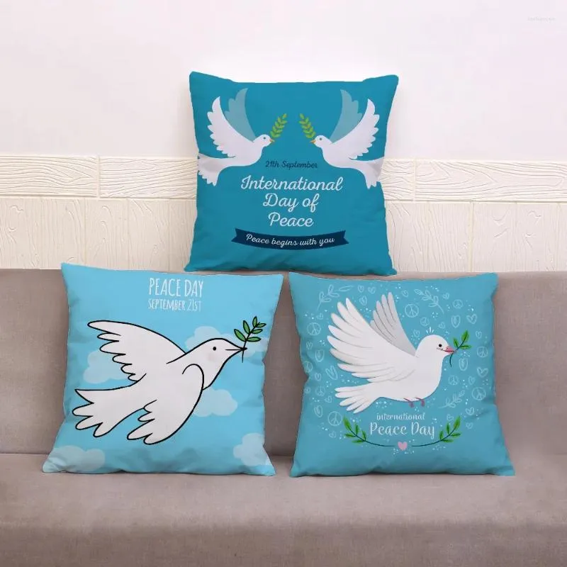 Oreiller le monde de la paix Pigeon Primer Princet Belowcase Super Soft Soft Short Couvre de couvertures Oreillers Couvre les couvertures Home Decor Case