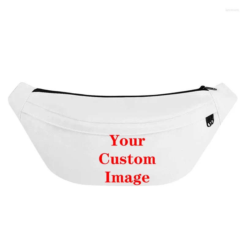 Waist Bags Custom Your /Image Bag DIY Po Belt For Running Polyester Fanny Packs Unisex Sport Phone Money Banana Pouch