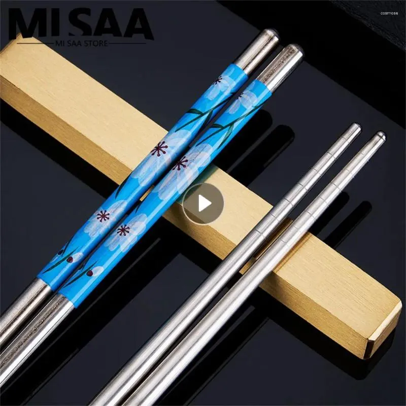Chopsticks roestvrij staal lichtgewicht duurzaam ongeveer 16G cadeau-idee 5 opties beschikbare milieuvriendelijke anti-rust
