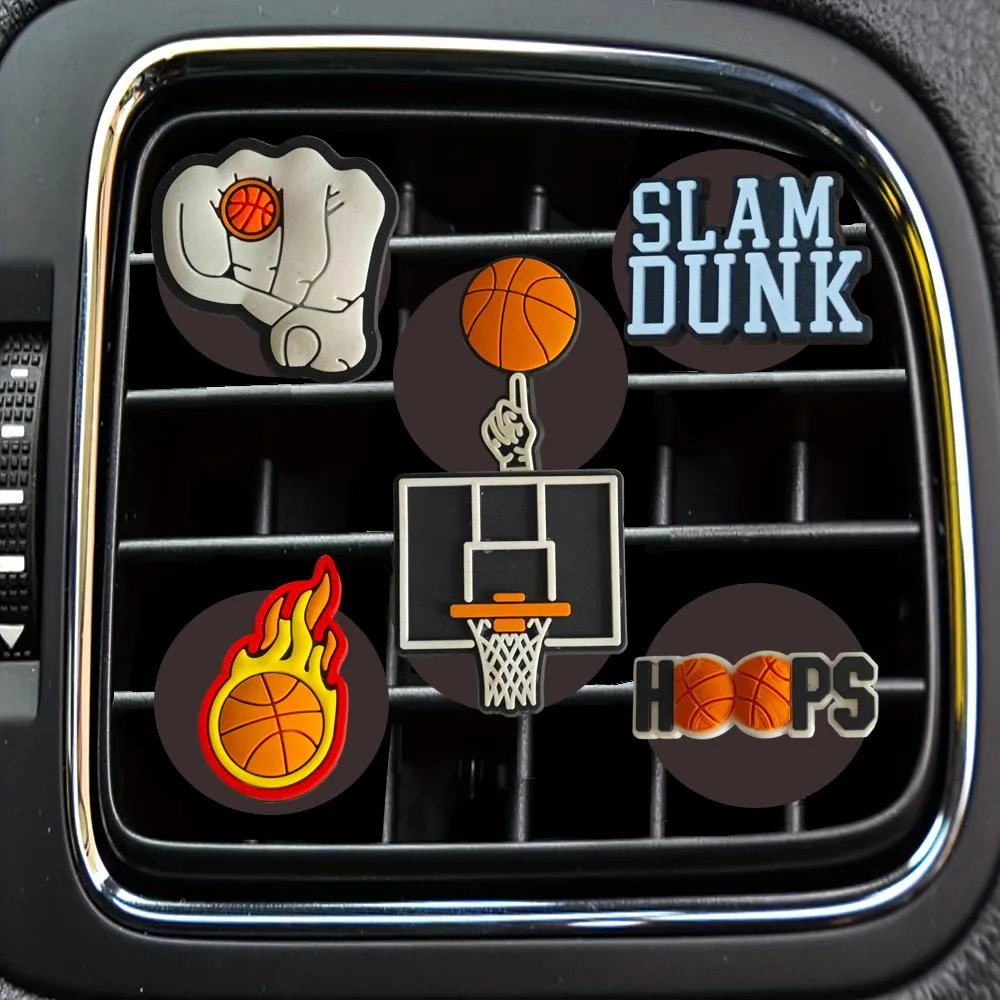 Car Air Freshener Basketball 27 Cartoon Vent Clip Clips Conditioner Outlet Per Drop Delivery Otkxx