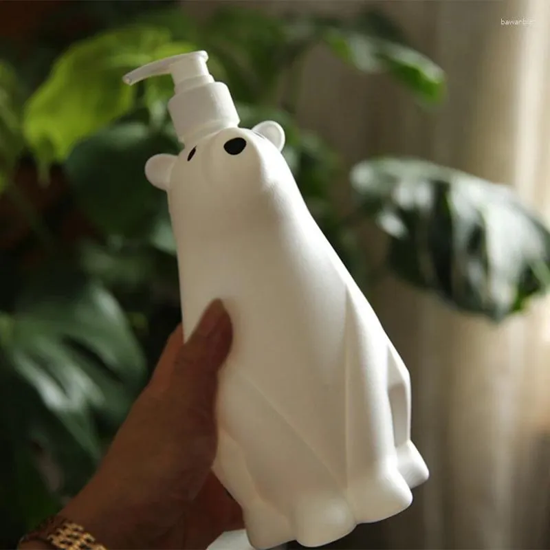 Vloeibare zeep dispenser -polaire beren douchegel shampoo container lotion lotion doseer fles wasmiddelopslag huishouden