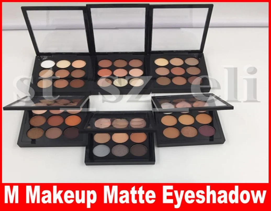 M Eye Makeup Eyeshadow x 9 colori Natural Matte Satin Eyes Pro Color 9 Compact Makeup Eye Hide Palette8930614