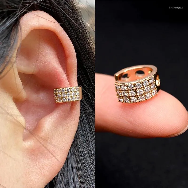 Boucles d'oreilles Backs Tianded Gold Color Vintage Clip pour femmes Exquise Zircon No Piercing Ear Cuff 2024 Fashion Jewelry Wholesale