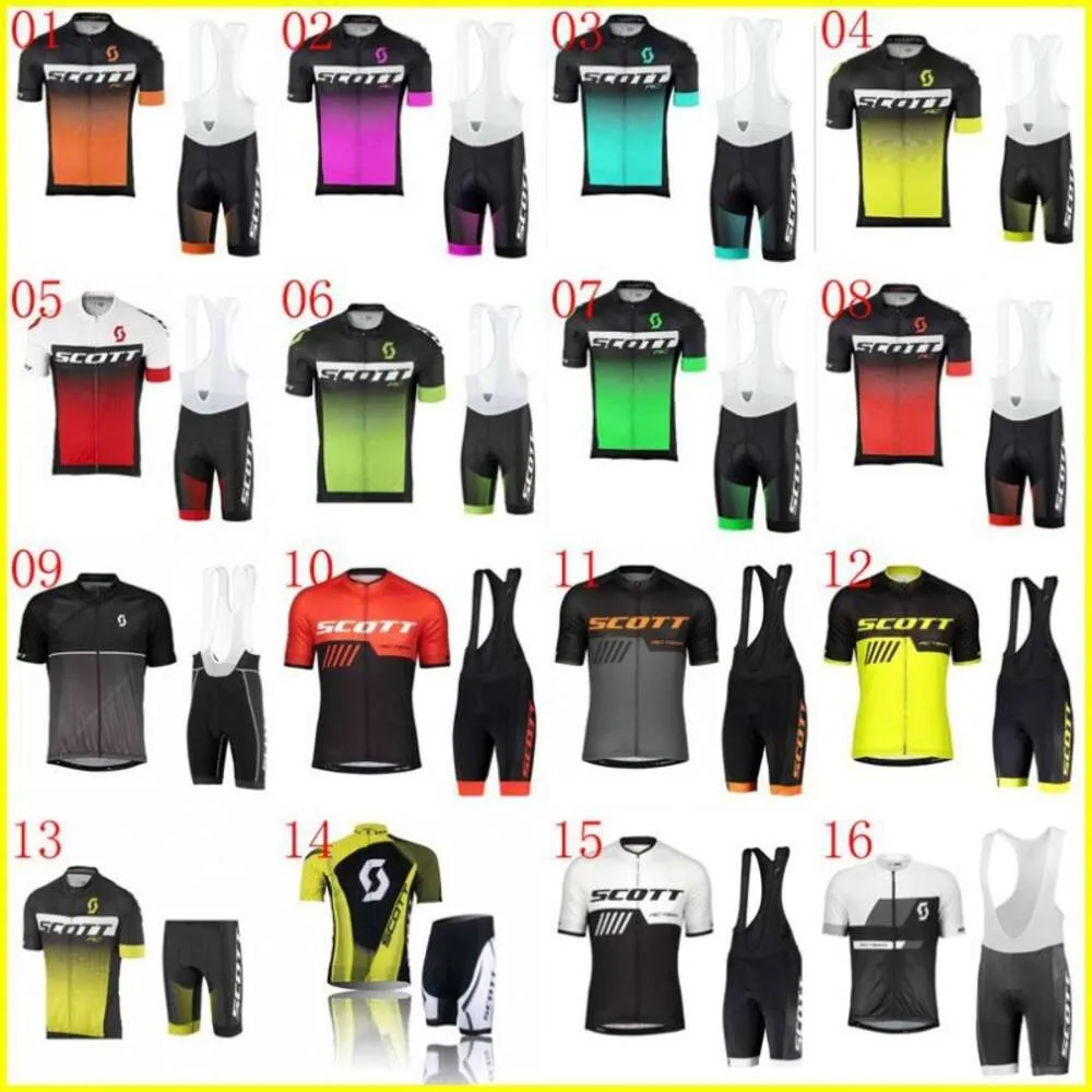 SCOTT Short Sleeved With Shoulder Straps And Shorts, Cycling Suit