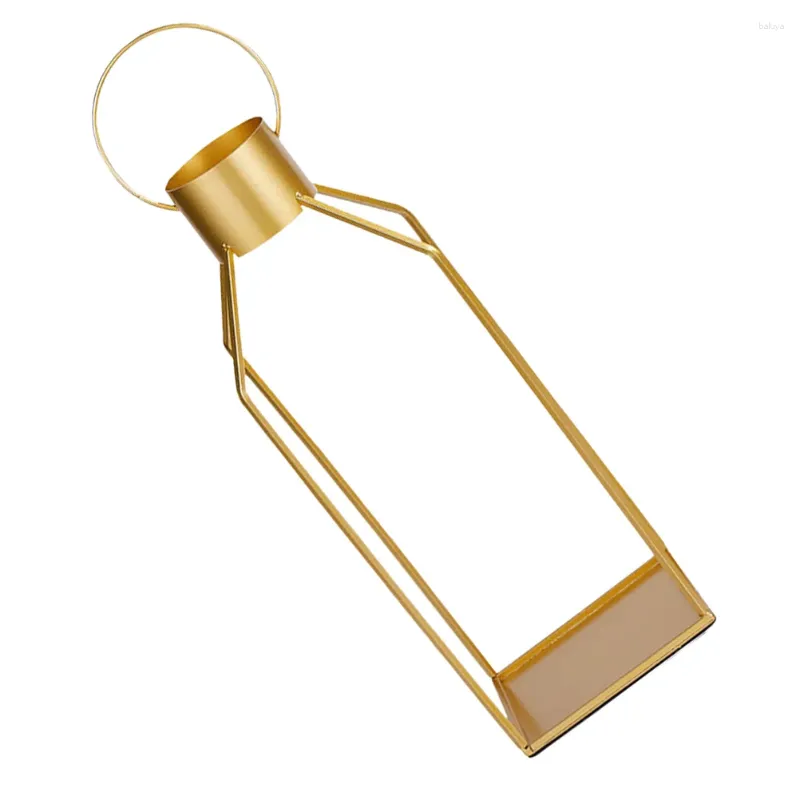 Candle Holders Gold Decor European Style Candlestick Desktop Holder For Table Tea Light Wedding