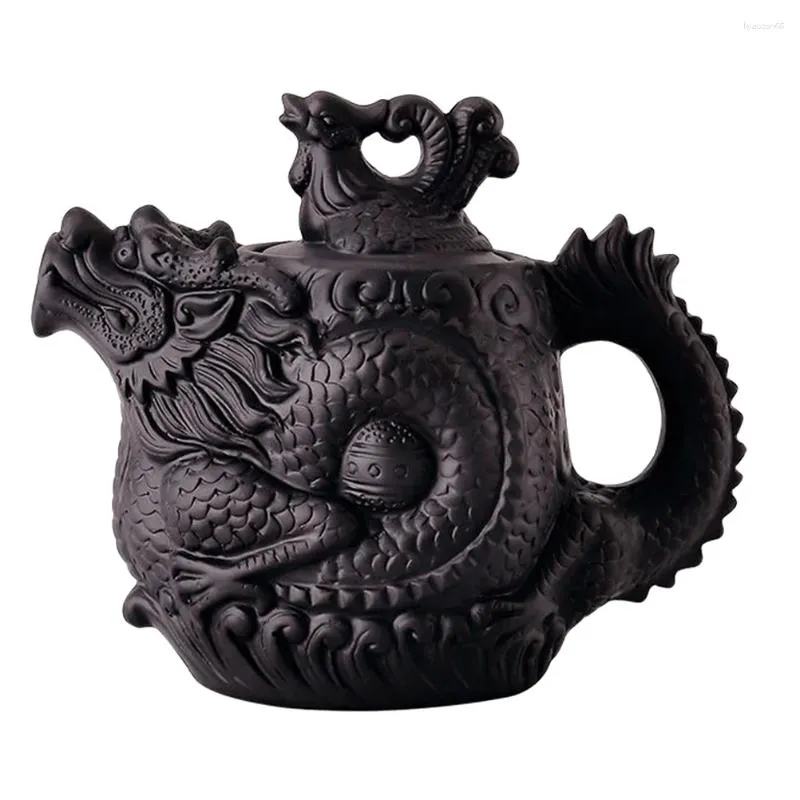 Ensemble de vaisselle Téafot de style chinois Dragon Phoenix Tea Kettle Household (350 ml)