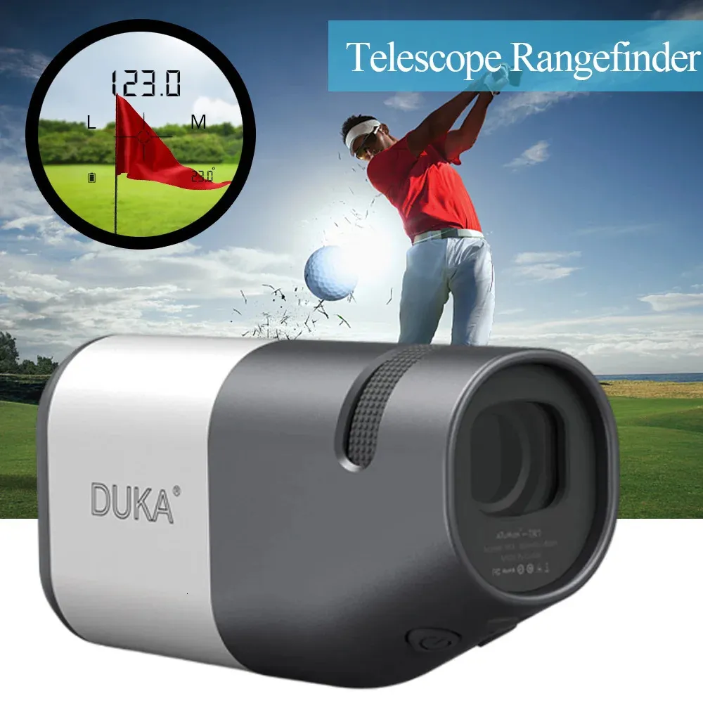 EST Golf Laser Range Finder Telescope 6x Monocular Distance Meter per la caccia al telescopio da viaggio con pendenza bandiera Duka 240513