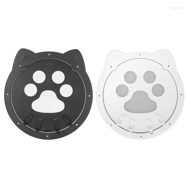 Cat Carriers Pet Dogs Screen Door For Sliding Cats Automatic Closure Lockable Gate Small Dropship