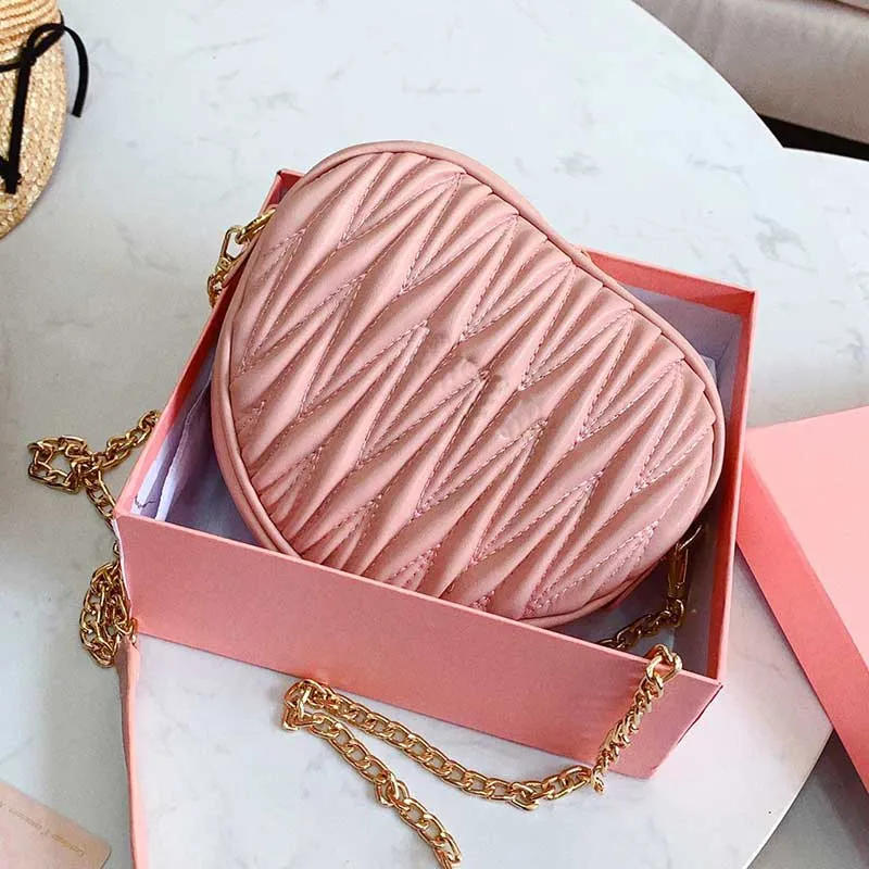 Сумки для женского плеча сумочка в форме сердца сцепление с кладкой качество кошелька Bumbag Women Pink Sumbag Bolsos de Mujer de
