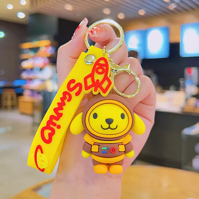 Fashion Cartoon Movie Character Keychain Rubber en Key Ring voor Backpack Jewelry Keychain 53056