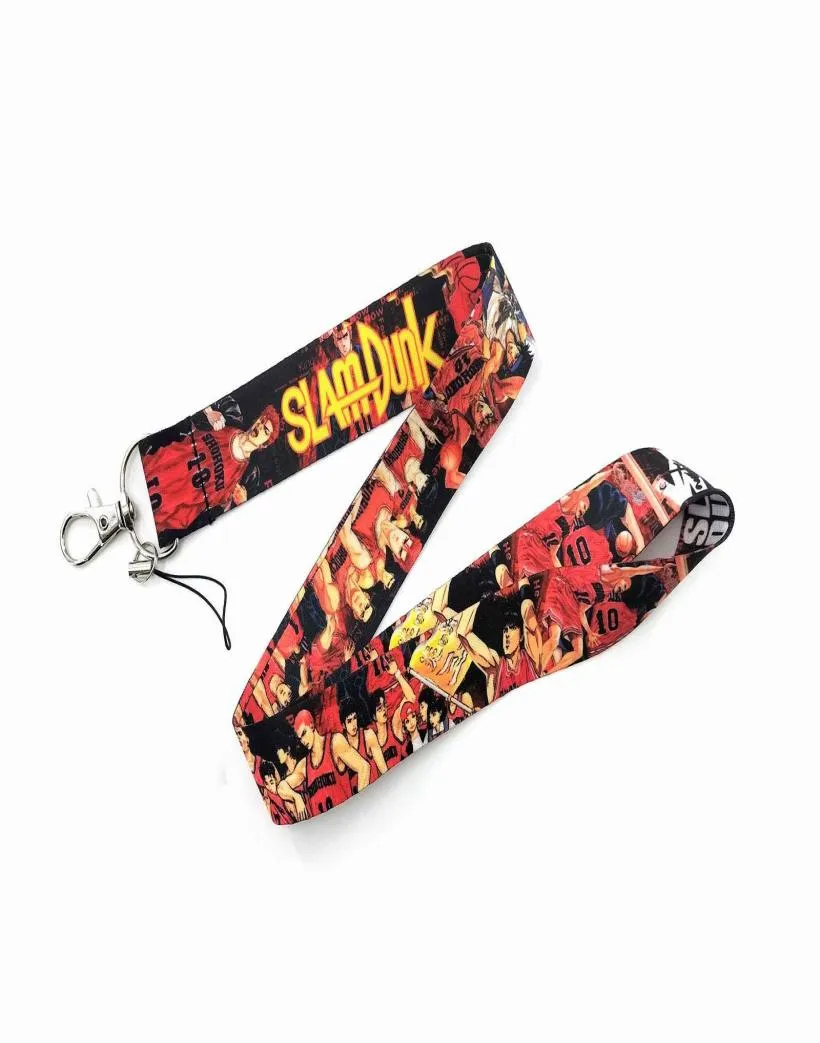 Boutelles de cou anime japonaises Lanyard Car Keychain ID Card Pass Pass Gym Phone Mobile Phone Key Badge Holder Jewelry3242857