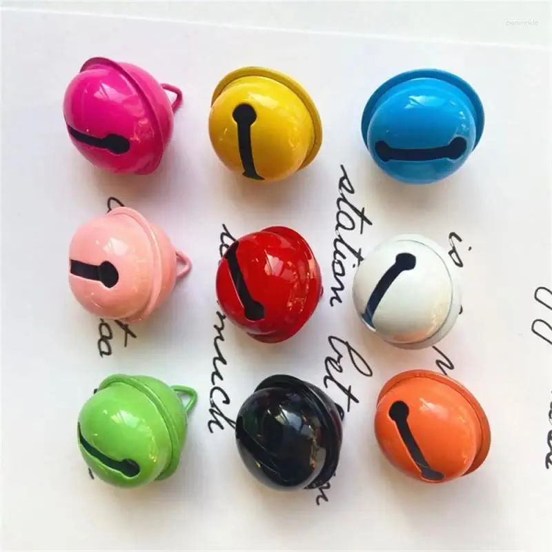 Party Supplies Keychain Handmade Candy Colors Color Key Chain Accessories 22mm Christmas Decorations Colored Bells Charming Paint Diy