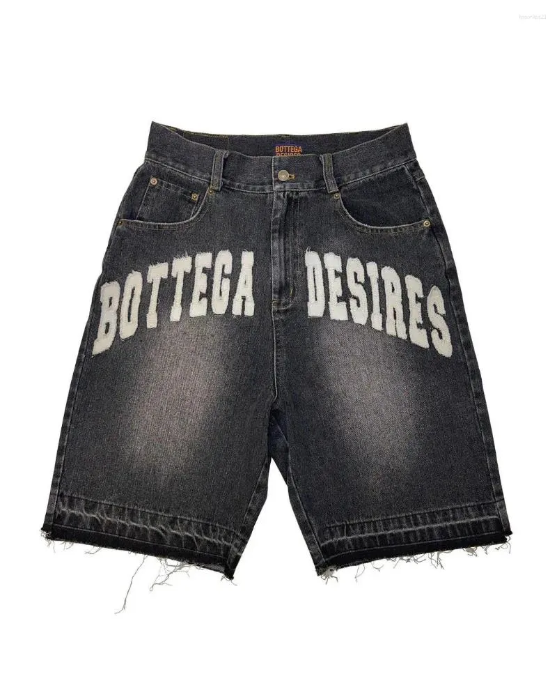 Spodnie damskie Vintage Trend list haft workowate dżinsy dżinsy punkowe swobodne kolano dla mężczyzn i kobiet streetwear prosto