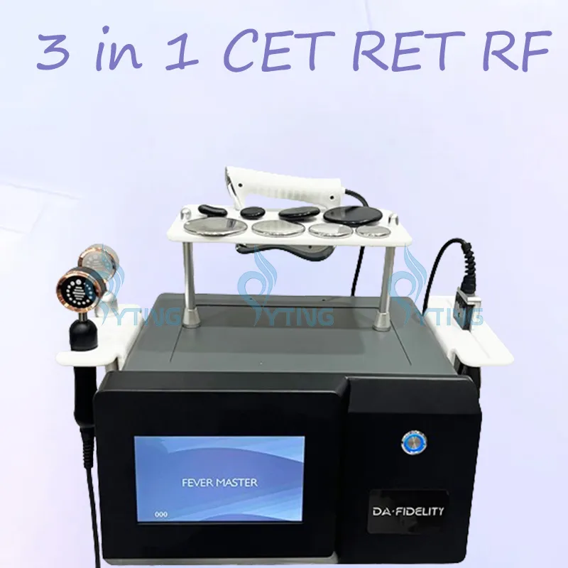 RET CET RF Diathermy 448Khz Fever Master Indiba Body Sculpting Fat Burning Physiotherapy Pain Relief Tecar Therapy Machine
