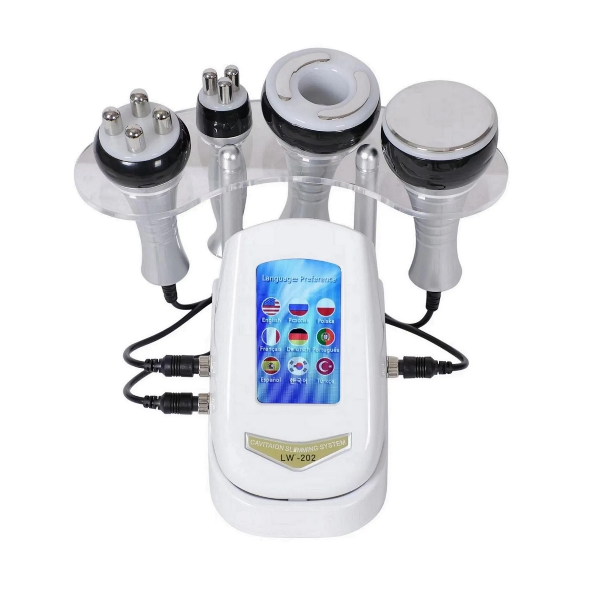 Mini taille 4 en 1 ultrasons 40k RF Slimming Machine Vacuum Rf Fréquence Liposuction Dispositif de cavitation