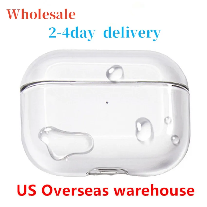 Wholesale For Airpods pro 2 air pods 3 Max Earphones airpod Bluetooth Headphone Accessories Solid Silicone Cute Protective Cover Wireless Charging Case