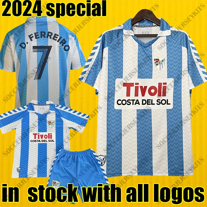 Camiseta Malaga 24/25 Camiseta Malaga CF SCCIETTA MAGHIA 120 Aniversario KIDS KIT KIT Remake retrò 4xl camicie da calcio Bustinza M. Juande Malaga Cf 3xl Camiseta Fubol