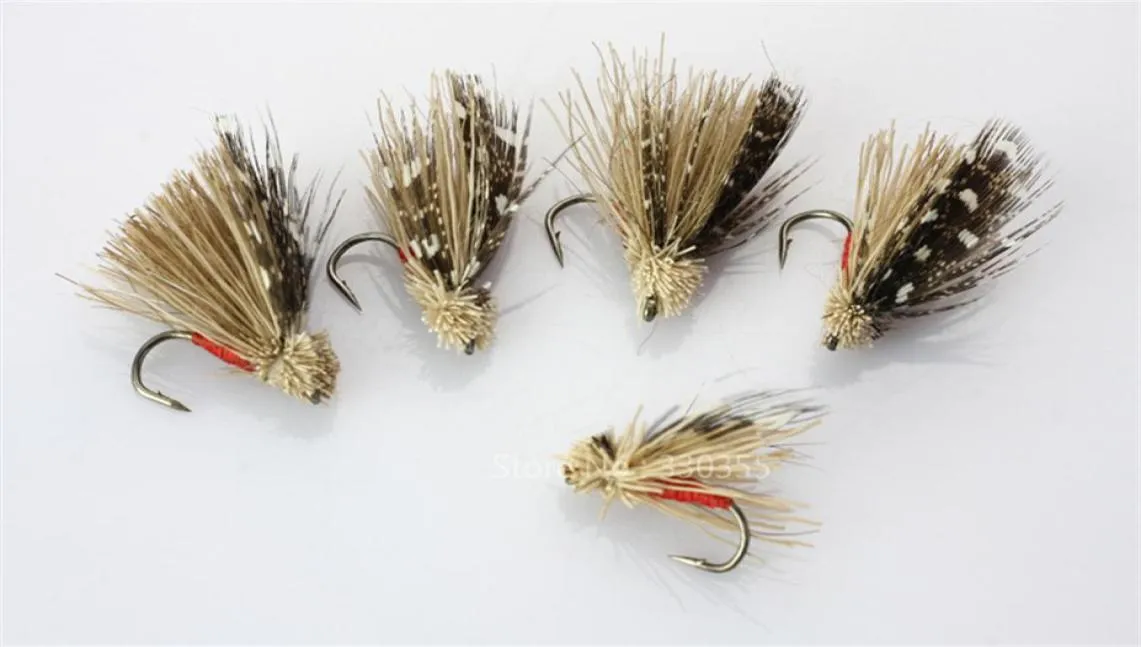 Utomhus 40st Elk Wing Caddis Dry Flugor Trout Fly Fiske lockar Fish Lure High Quality Fishing Accessories Supplies With Hook255S2914853