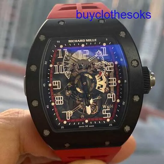 Lastest RM Wrist Watch RM003 Automatisk Mechanical Watch Series Carbon NTPT Tourbillon RM003 Manual Mechanical 48*39.7mm Limited