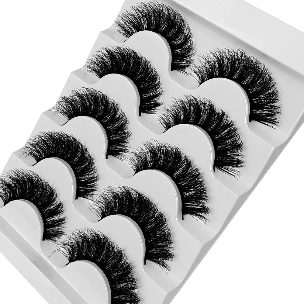 es / 3pack Fluffy Cils épais cils russes cils fausses vison siluffy 3d faux cils maquillage fausses désordonnées