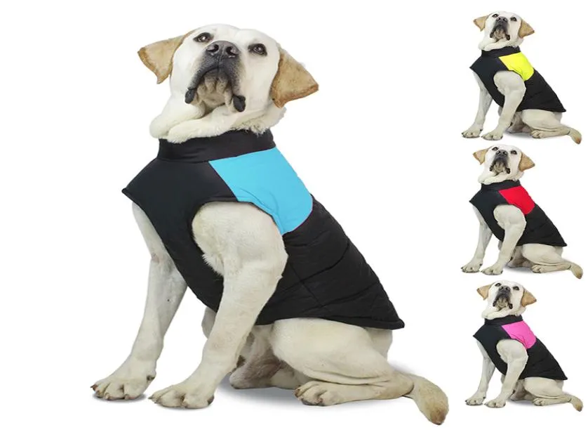 SXL Maat 4 kleuren Pet Products Waterdicht Nonstainy Winter Jacket zachte hond Kleding Vlaag Warm Vest Zipperstijl Huisdieren Kleding4420471