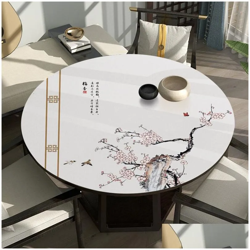 Tkanina stołowa okrągłe obrus skórzany poduszka na bolegle gospodarstwa domowego Zhuotu Serviette 40Adtx01 Dostawa dostawa domowe tkaniny ogrodowe tkaniny dhlcn