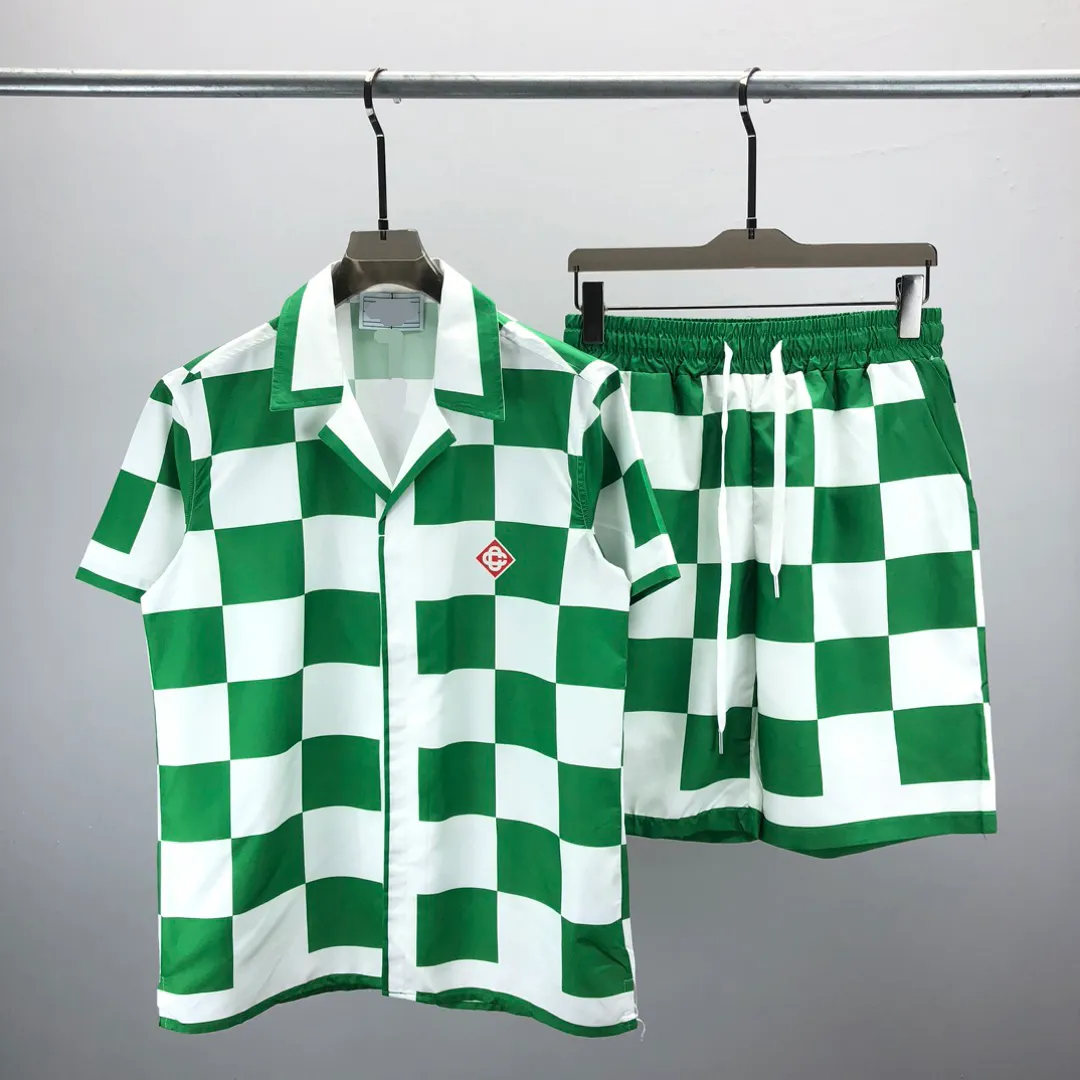 Men Printed Casual Sports Short Sleeve Suit main image 0