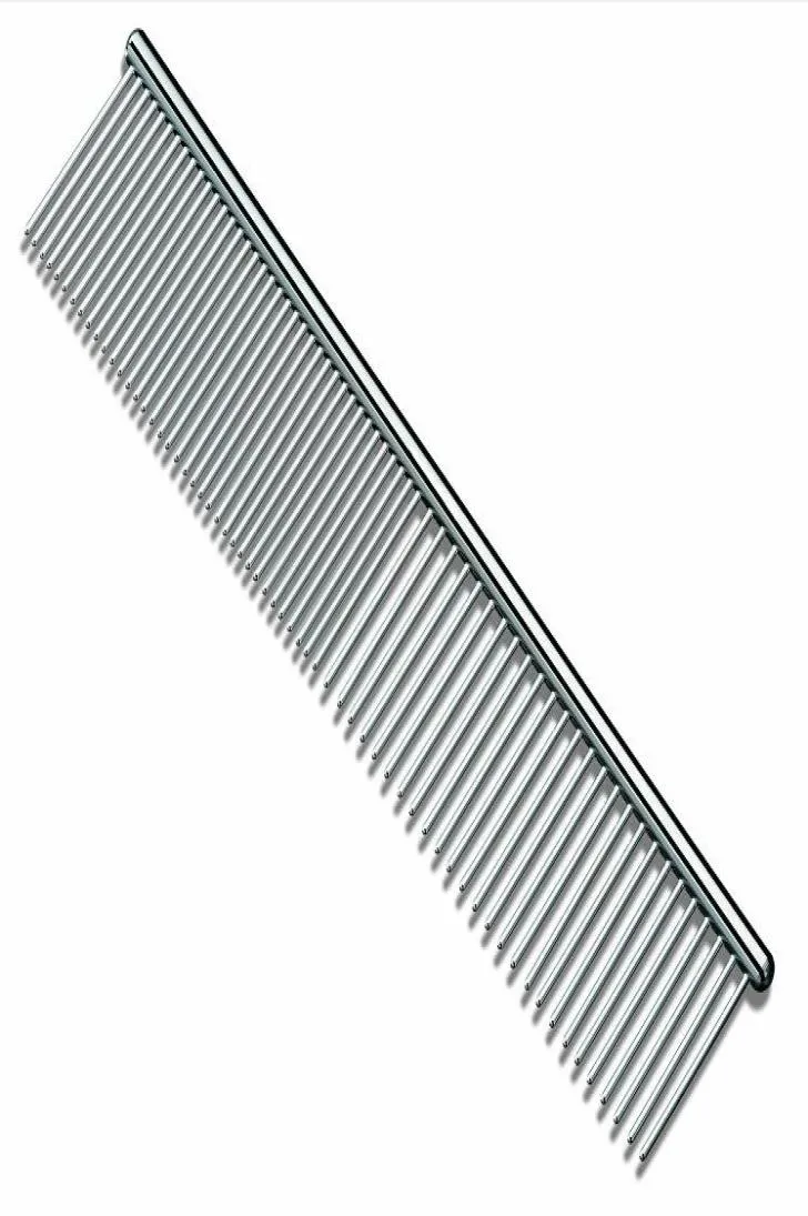 S M L Size Professional Pet Dog Grooming Combs Tools с закругленными концами из нержавеющей стали зубы Удаляя пустующие узлы длиной и Short4094070