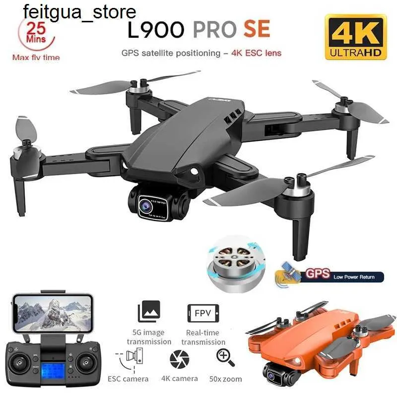 Drones New L900 Pro Se GPS Drone Professional 4K HD 5G Wi -Fi FPV Камера четыре вертолета с бесщеточным двигателем Mini Drone, подходящие для детских игрушек S24513