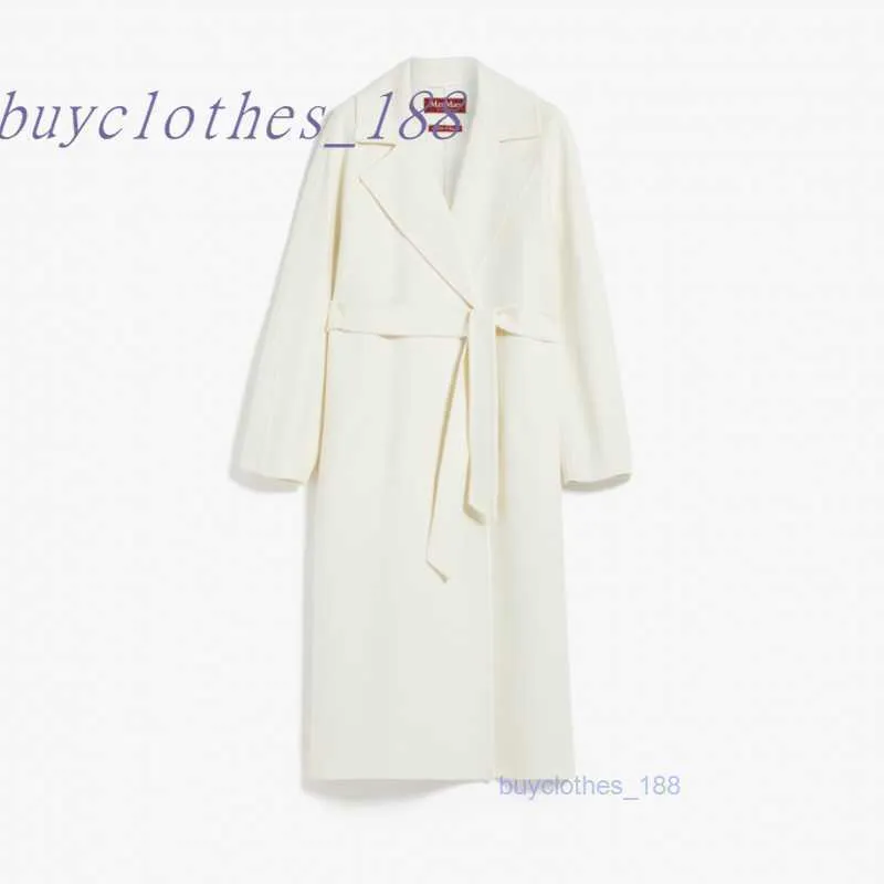 Mélange de laine de trench de mi-manteau de mi-manteau de longueur pour femmes manteau de luxe féminin manteau de cachemire de haute qualité ut4w