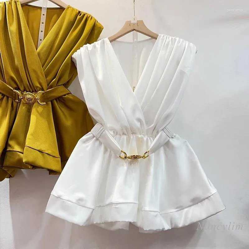 Женские блузки элегантная леди-топ талия подирать все совместимая рубашка Женщины 2024 Летняя стройная пухлая ручья блуз