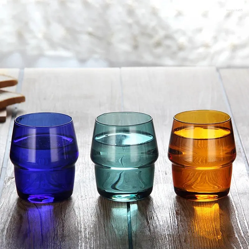 Canecas nórdicas altas-borossilicato resistente ao calor coques de copo de vidro copos de chá de chá de chá conjunto de copos transparentes de drinques personalizados