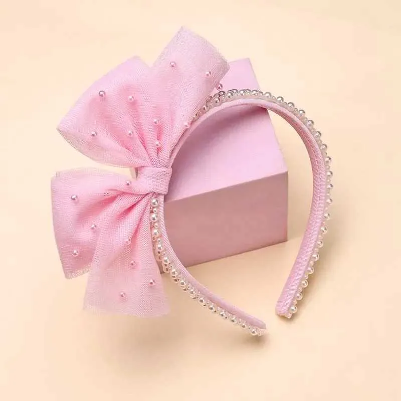 Accessoires de cheveux Oaoler Fashion Perle Bandons de coiffure pour enfants Girls Lace Bow Band Band Clain Band Bandin Childrens Festival ACCESSOIRES DE CHEFFRE