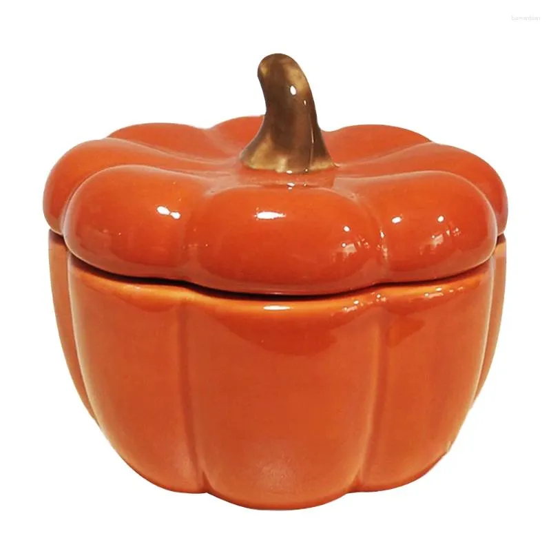 Candele portataio 1pc Pumpkin Candele Contenitore Decorazione da tavolo arancione arancione