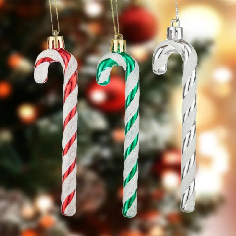 Decorazione per feste 6pcs Curve Curved Christmas Ciondolo di Natale Easy Installation Ornaments Regali per feste WeeDings Office Buildings