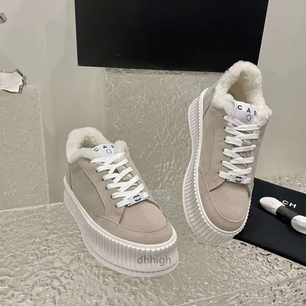 Faux fur platform sneakers hotsell