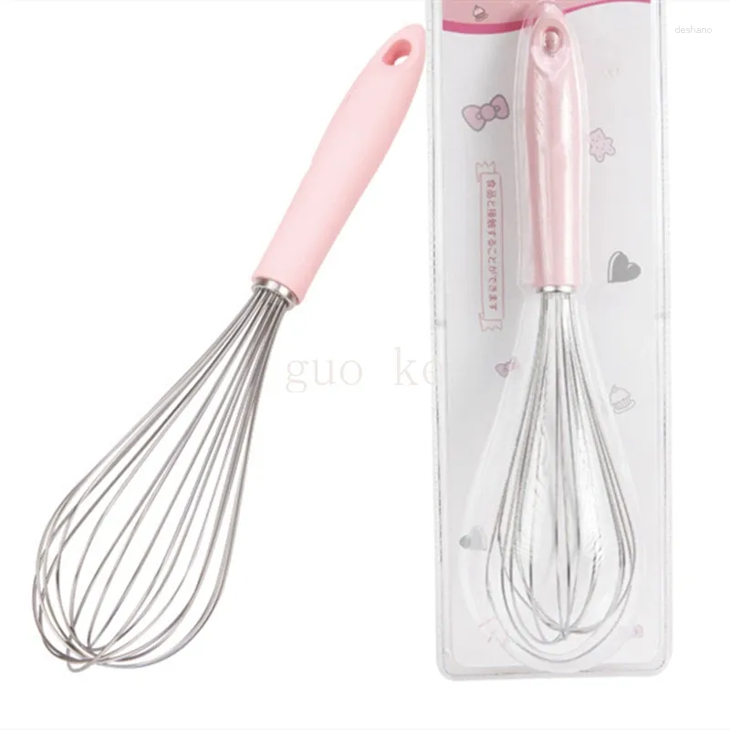 Baking Tools Chef Made Pink Kitchen 304 Stainless Steel Cream Mixer Manual Whisk Auxiliary Accessories Supplies