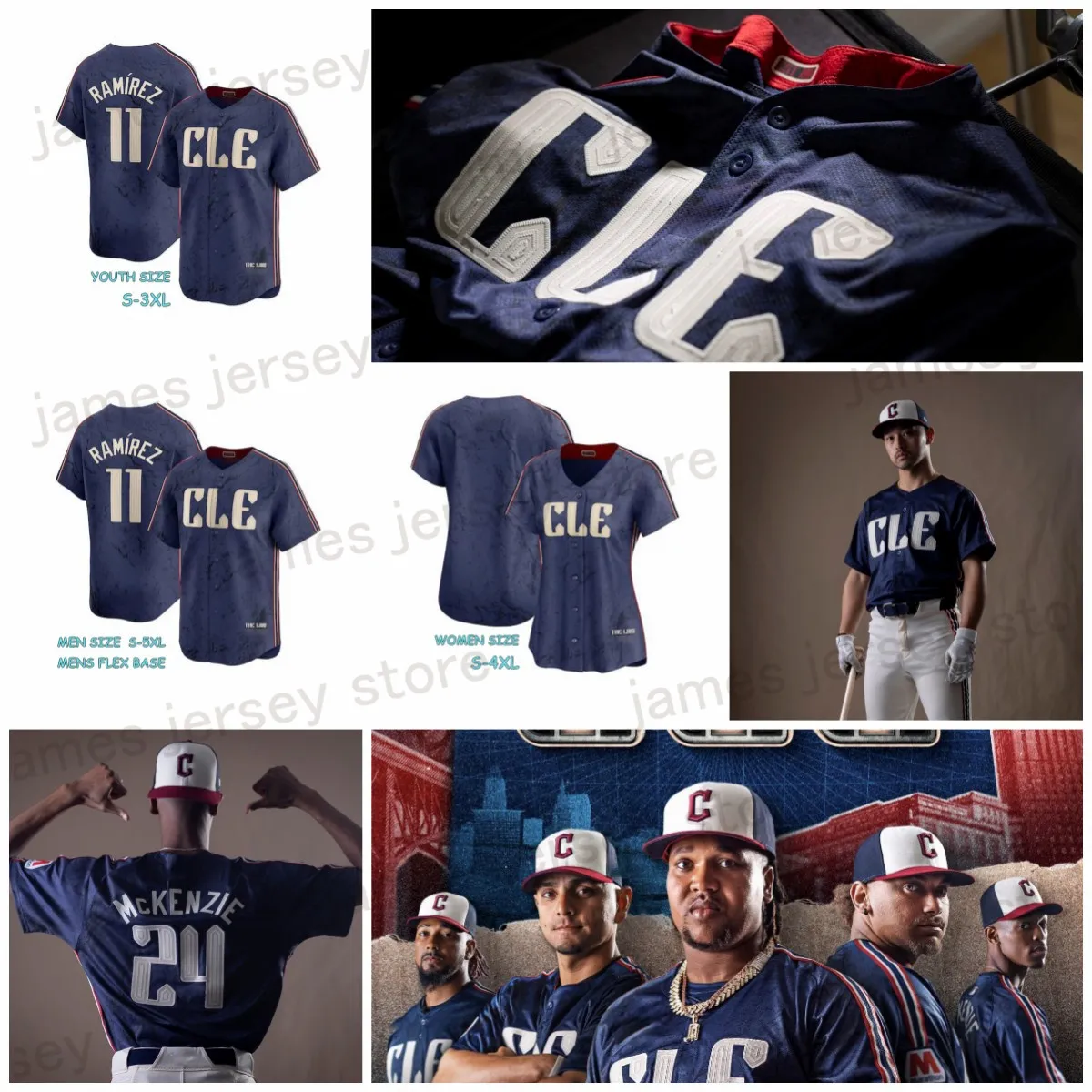 2024 Новый стиль City Connect Baseball Jersey Jose Tena Eric Haase Zack Collins Meibrys Viloria Triston McKenzie Tanner Bibee Шейн Бибер Логан Аллен Кэл Куэнтрилл