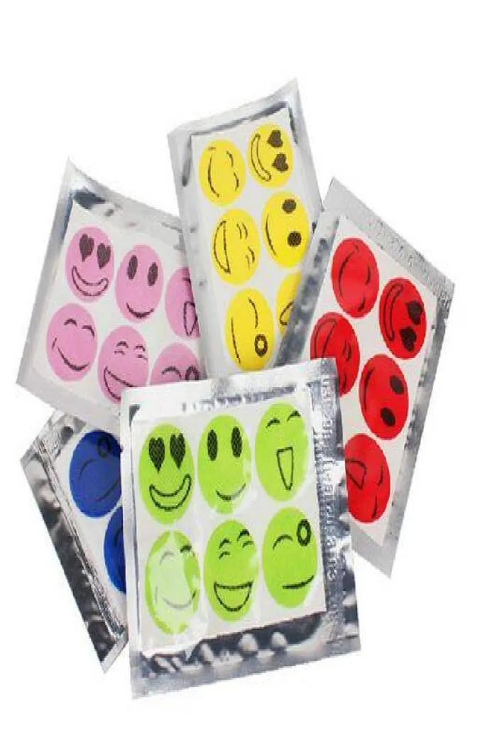 6000 pezzi 1 set6 PCs Anti Mosquito adesivo Patch Citronella Mosquito Killer Smiling Face Repellente Mosquito EEA17278688165