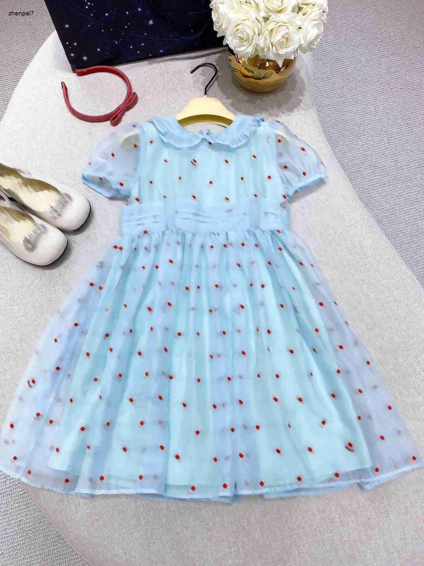 Top Baby Lace Spódnica Księżniczka sukienki dziewczyna sukienki koronkowy rozmiar 100-160 cm Designer Designer Ubrania cukierki haft haftowy