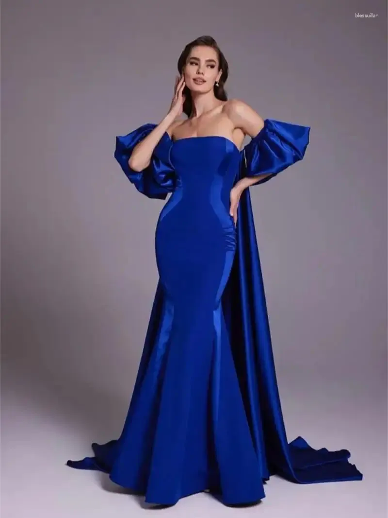 Robes de fête Robe de soirée sirène bleue avec enveloppe WAVE FEMMES