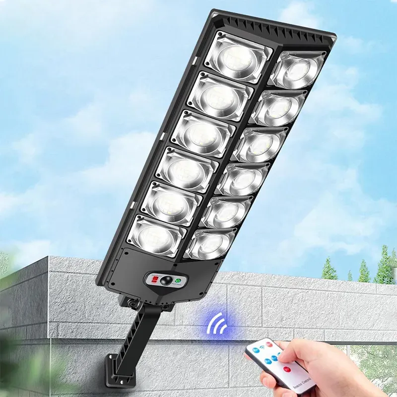 Solar Led Light Outdoor Lighting 504 LED Garden Lights Big Solar Panel Lamps Waterproof Motion Sensor Street Light