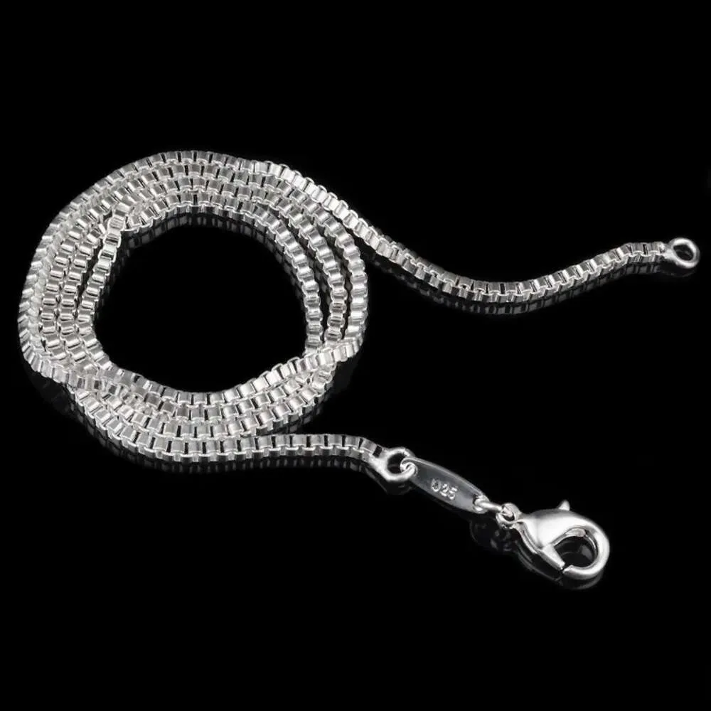 1,4 mm gestempelte Sterling-Sier-Halskette für Männer und Frauen, modische Kette mit Karabinerverschluss, passend für die Schmuckherstellung, 40,6 cm, 45,7 cm–61 cm_voghion.com