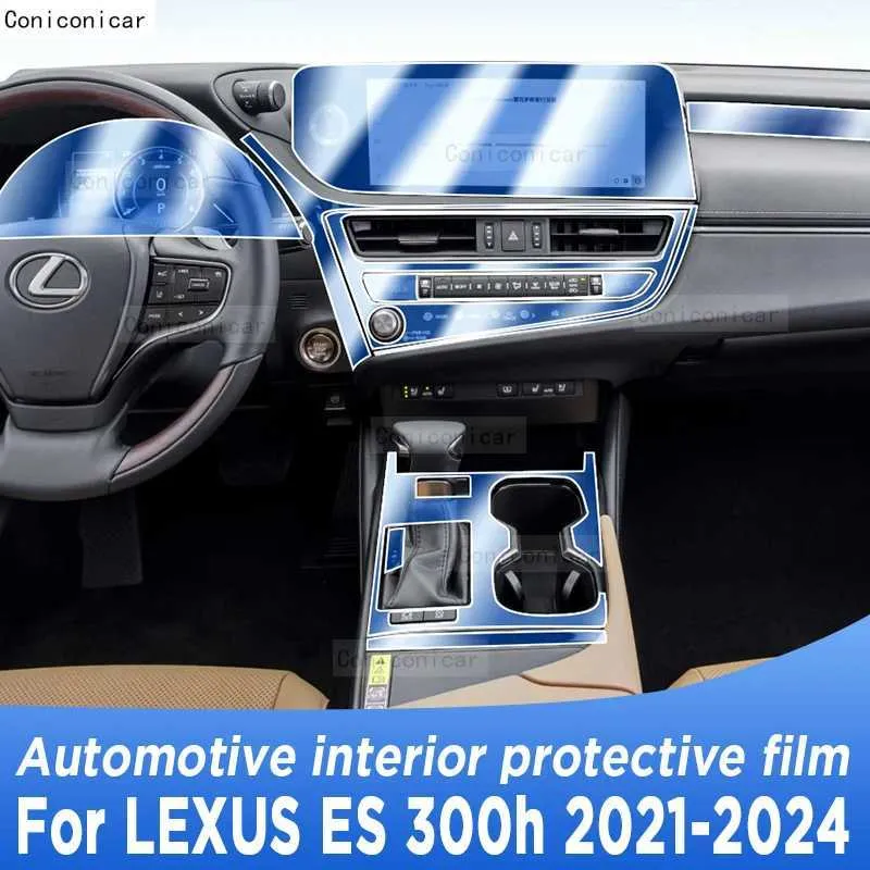 Lexus ES 300H 2021-2024 Gearbox Panel Navigation Screen Automotive Interior TPU Protective Film Cover Anti-ScratchステッカーT240509のその他のインテリアアクセサリ